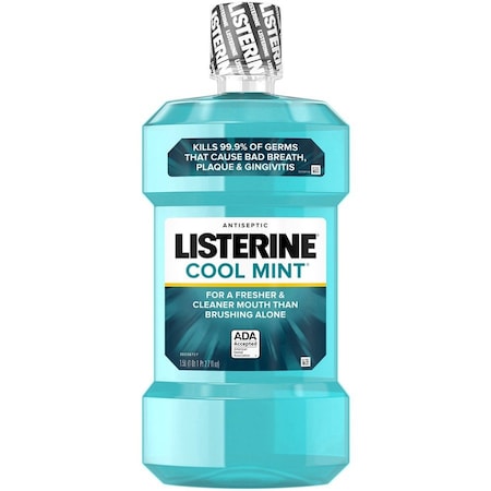 Mouthwash, Cool Mint, Antiseptic, Listerine,1.5L, 6/CT, Blue, PK6